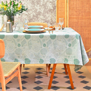 Modern Dining Room Table Cloths, Farmhouse Table Cloth, Wedding Tablecloth, Square Tablecloth for Round Table, Cotton Rectangular Table Covers for Kitchen-Silvia Home Craft