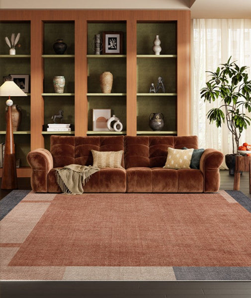 Bedroom Modern Rugs, Dining Room Geometric Modern Rugs, Mid Century Modern Rugs for Living Room, Contemporary Modern Rugs under Coffee Table-Silvia Home Craft