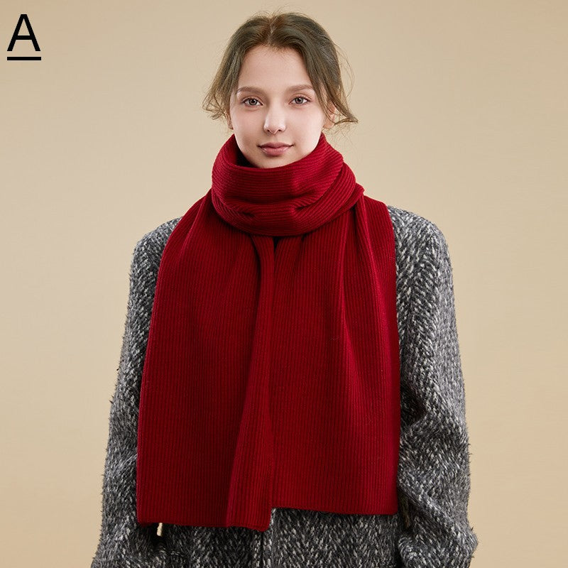 Beige Winter Scarf, Fashion Designer Scarf, Cold Weather Scarf, Cashmere Scarf for Women, Casual Scarf for Women, Modern Wool Scarf for Women-Silvia Home Craft