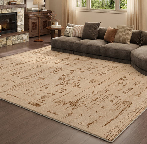 Geometric Contemporary Rugs, Abstract Contemporary Modern Rugs for Dining Room, Mid Century Modern Rugs for Living Room-Silvia Home Craft