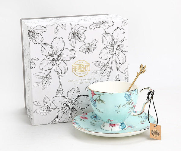 Porcelain Tea cups, Elegant Coffee Cup, Porcelain Coffee Cups, Coffee Cup in Gift Box, Vintage Tea Cup Set, British Tea Cup with Saucer, Afternoon Tea Cup with Saucer Set-Silvia Home Craft