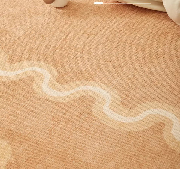 Large Modern Rugs for Living Room, Bedroom Modern Rugs, Dining Room Geometric Modern Rugs, Cream Color Contemporary Modern Rugs-Silvia Home Craft