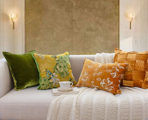 Unique Decorative Pillows for Bedroom, Modern Decorative Pillows for Couch, Decorative Cushion Covers, Decorative Pillow Arrangement Ideas for Interior Design-Silvia Home Craft