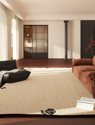 Contemporary Modern Rugs, Geometric Contemporary Rugs Next to Bed, Modern Rugs for Dining Room, Mid Century Area Rugs for Living Room-Silvia Home Craft