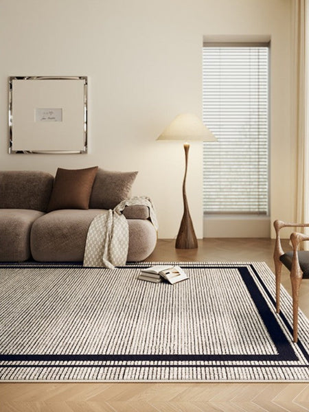 Geometric Modern Rugs for Sale, Contemporary Modern Rugs for Bedroom, Modern Rug Placement Ideas for Living Room, Abstract Rugs for Dining Room-Silvia Home Craft