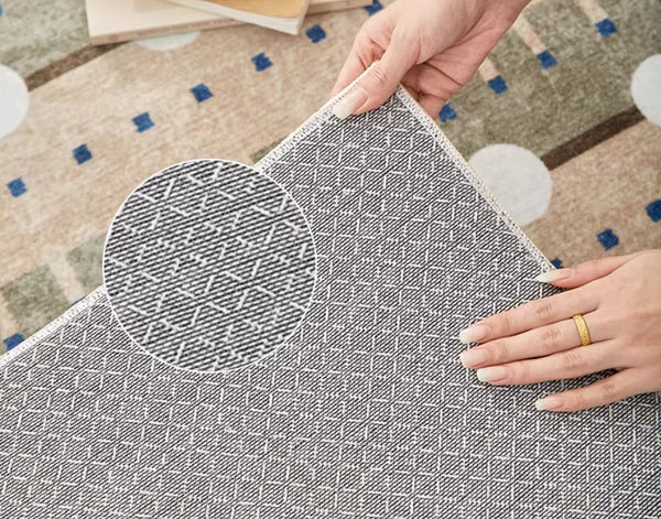 Contemporary Area Rugs for Dining Room, Large Modern Rugs for Living Room, Mid Century Modern Rugs for Bedroom-Silvia Home Craft