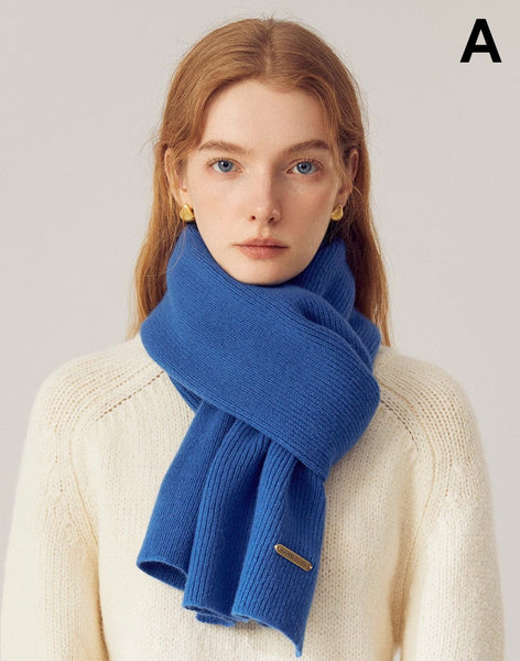 Modern Wool Scarf for Women, Casual Scarf for Women, Birthday Gift for Girl, Winter Wool Scarf, Cold Weather Scarves, Soft Wool Scarf for Women-Silvia Home Craft