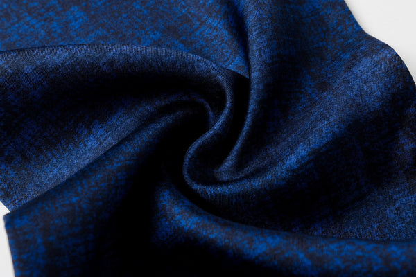 Luxury Blue Silk Neck Scarf, Silk Scarf For Suit, Formal Wear Silk Scarf, Silk Ascot For Men, British Style Long Scarf, Business Silk Scarf Men, Mens Spring Autumn Scarf, Lightweight Silk Scarf Men-Silvia Home Craft