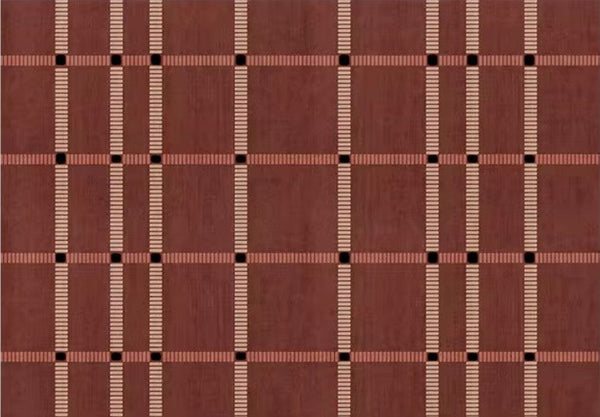 Contemporary Modern Carpets Next to Bed, Abstract Red Rugs for Living Room, Mid Century Area Rugs, Red Modern Rugs under Dining Room Table-Silvia Home Craft