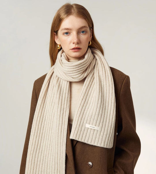 Modern Wool Scarf for Women, Casual Scarf for Women, Winter Wool Scarf, Unique Christmas Gift for Girl, Cold Weather Scarves, Soft Wool Scarf for Women-Silvia Home Craft