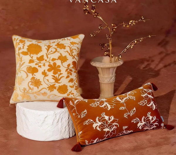 Unique Decorative Pillows for Bedroom, Modern Decorative Pillows for Couch, Decorative Cushion Covers, Decorative Pillow Arrangement Ideas for Interior Design-Silvia Home Craft