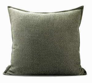 Large Green Square Modern Throw Pillows for Couch, Large Throw Pillow for Interior Design, Contemporary Modern Sofa Pillows, Simple Decorative Throw Pillows-Silvia Home Craft