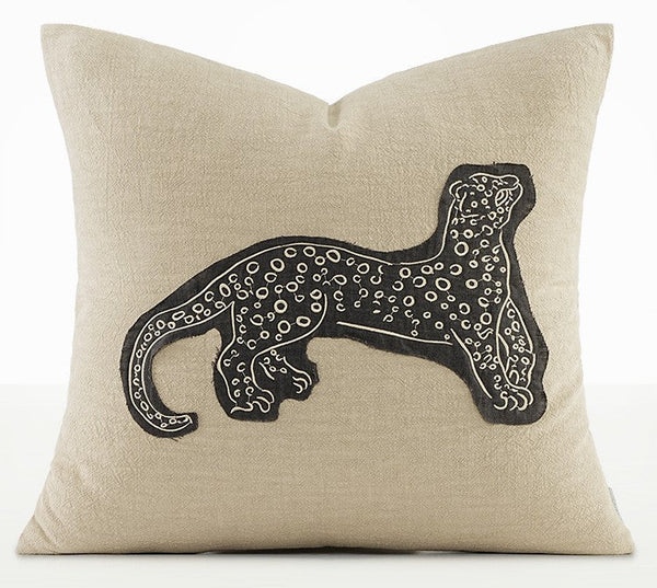 Abstract Cheetah Modern Pillows for Couch, Decorative Pillow Covers, Abstract Decorative Throw Pillows for Living Room, Large Modern Sofa Pillow Cases-Silvia Home Craft