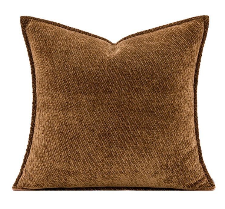 Large Brown Modern Throw Pillows for Couch, Contemporary Modern Sofa Pillows for Bedroom, Simple Decorative Throw Pillows, Large Throw Pillow for Interior Design-Silvia Home Craft