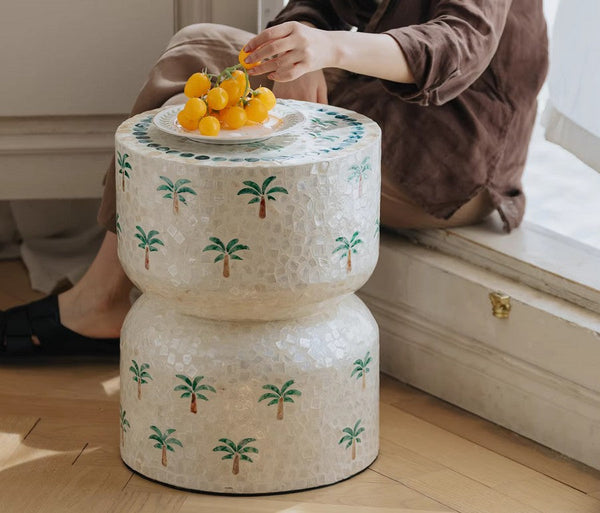 Contemporary Bedside Table, Bedside Small Side Table, Creative Coffee Table, Elegant Small End Table, Modern Side Table, Contemporary Side Table, Portable Casual Side Table, Shell Small Sofa Side Table