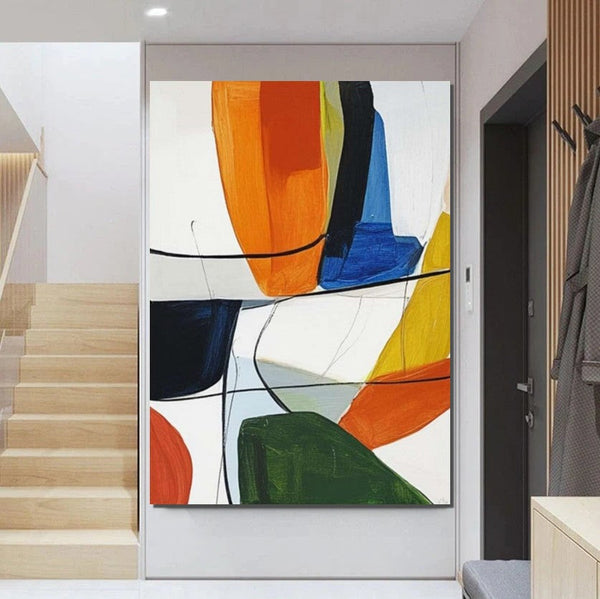 Large Abstract Paintings on Canvas, Large Painting for Sale, Hand Painted Canvas Art, Acrylic Paintings for Living Room-Silvia Home Craft