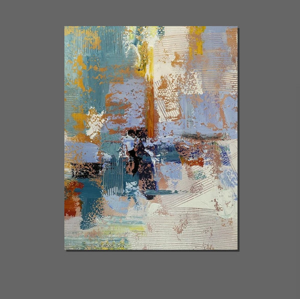 Acrylic Abstract Painting Behind Sofa, Acrylic Painting for Sale, Large Painting on Canvas, Living Room Wall Art Paintings, Buy Paintings Online-Silvia Home Craft