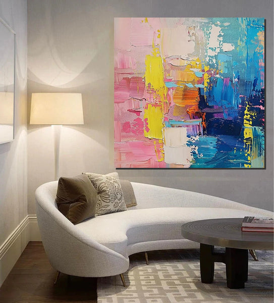 Oversized Modern Art, Canvas Paintings for Living Room, Large Wall Art for Bedroom, Contemporary Modern Paintings, Hand Painted Art Paintings-Silvia Home Craft