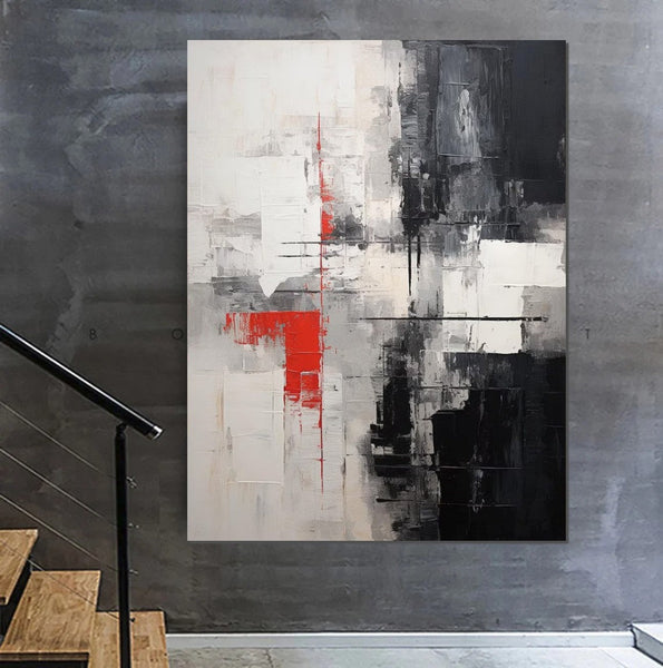 Large Painting for Sale, Hand Painted Canvas Art, Large Abstract Paintings on Canvas, Acrylic Paintings for Living Room-Silvia Home Craft