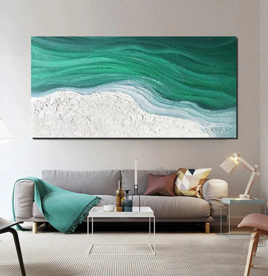 Modern Canvas Paintings for Bedroom, Extra Large Paintings for Living Room, Abstract Wall Art Paintings, Simple Modern Art, Abstract Landscape Paintings-Silvia Home Craft