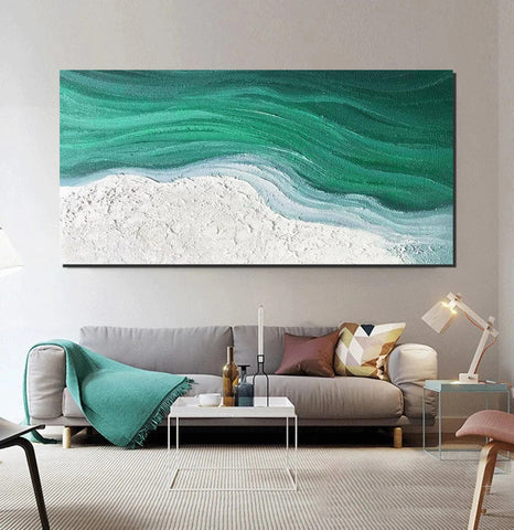 Modern Canvas Paintings for Bedroom, Extra Large Paintings for Living Room, Abstract Wall Art Paintings, Simple Modern Art, Abstract Landscape Paintings-Silvia Home Craft
