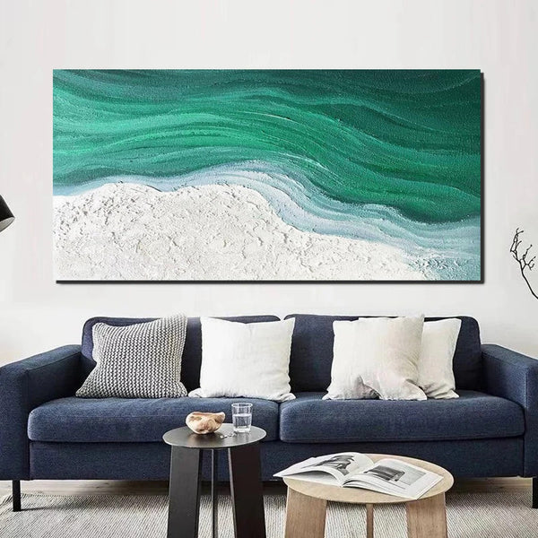 Modern Canvas Paintings for Bedroom, Extra Large Paintings for Living Room, Abstract Wall Art Paintings, Simple Modern Art, Abstract Landscape Paintings-Silvia Home Craft