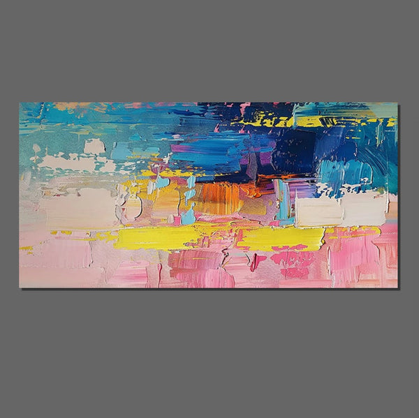 Abstract Wall Art for Bedroom, Modern Paintings for Living Room, Acrylic Painting on Canvas, Original Canvas Art, Simple Abstract Artwork-Silvia Home Craft