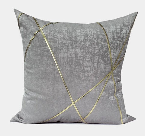 Decorative Modern Pillows for Couch, Modern Pillows for Living Room, Grey Modern Sofa Pillows Covers, Modern Sofa Cushion-Silvia Home Craft