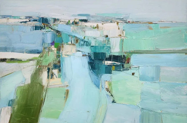 Modern Living Room Wall Art Ideas, Contemporary Canvas Art, Canvas Paintings for Bedroom, Hand Painted Art on Canvas, Original Acrylic Art-Silvia Home Craft