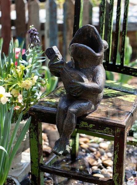 Garden Animal Statues, Unique Modern Garden Sculptures, Frog Flowerpot for Garden Decoration, Beautiful Cute Frog Statues, Creative Villa Outdoor Gardening Ideas-Silvia Home Craft