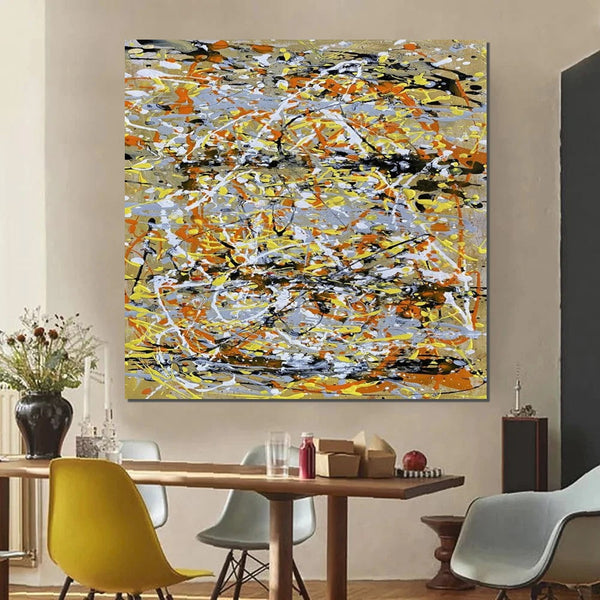 Contemporary Wall Art Paintings, Acrylic Paintings for Living Room, Bedroom Wall Art Paintings, Large Simple Modern Art, Abstract Acrylic Painting-Silvia Home Craft