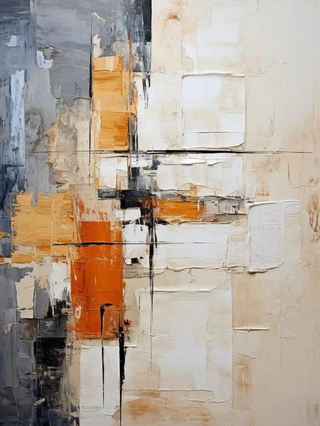 Simple Modern Art, Living Room Wall Art Paintings, Large Painting Behind Couch, Buy Abstract Painting Online, Acrylic Abstract Paintings Behind Sofa-Silvia Home Craft