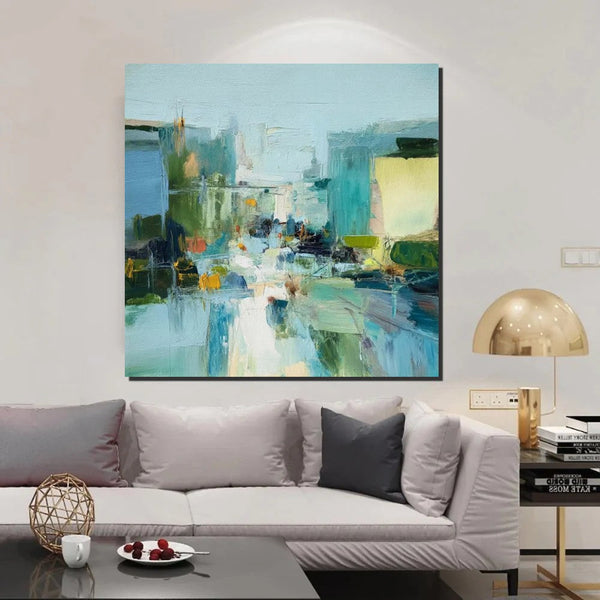 Abstract Wall Art on Canvas, Modern Paintings for Bedroom, Hand Painted Canvas Art, Contemporary Art on Canvas, Original Acrylic Paintings-Silvia Home Craft