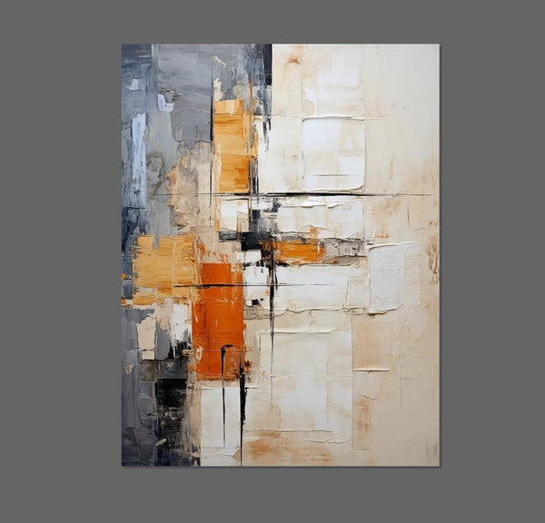 Simple Modern Art, Living Room Wall Art Paintings, Large Painting Behind Couch, Buy Abstract Painting Online, Acrylic Abstract Paintings Behind Sofa-Silvia Home Craft