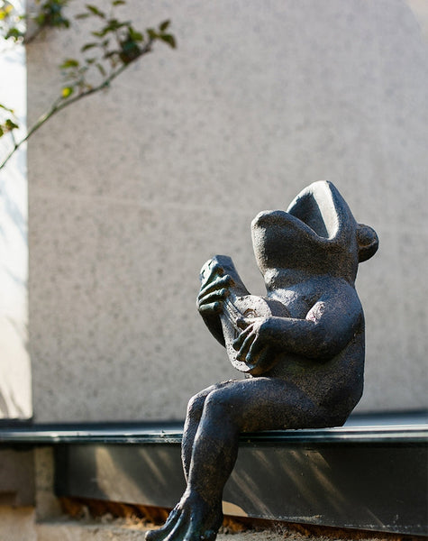 Garden Animal Statues, Unique Modern Garden Sculptures, Frog Flowerpot for Garden Decoration, Beautiful Cute Frog Statues, Creative Villa Outdoor Gardening Ideas-Silvia Home Craft