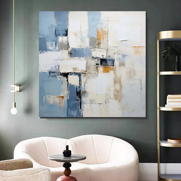 Modern Contemporary Artwork, Buy Paintings Online, Heavy Texture Canvas Art, Abstract Acrylic Paintings for Living Room, Oversized Large Wall Art-Silvia Home Craft