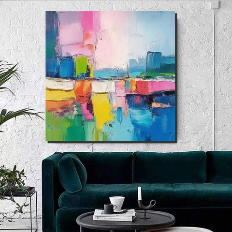 Living Room Large Wall Art, Modern Paintings for Bedroom, Heavy Texture Canvas Art, Contemporary Art on Canvas, Heavy Texture Paintings, Original Art Paintings-Silvia Home Craft