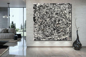 Abstract Canvas Painting, Extra Large Abstract Artwork, Modern Paintings for Dining Room, Hand Painted Wall Painting-Silvia Home Craft