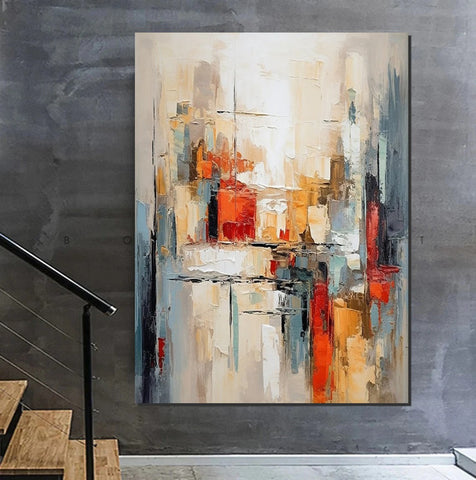 Large Wall Art for Living Room, Contemporary Canvas Art, Modern Paintings for Bedroom, Hand Painted Wall Art, Original Abstract Paintings-Silvia Home Craft