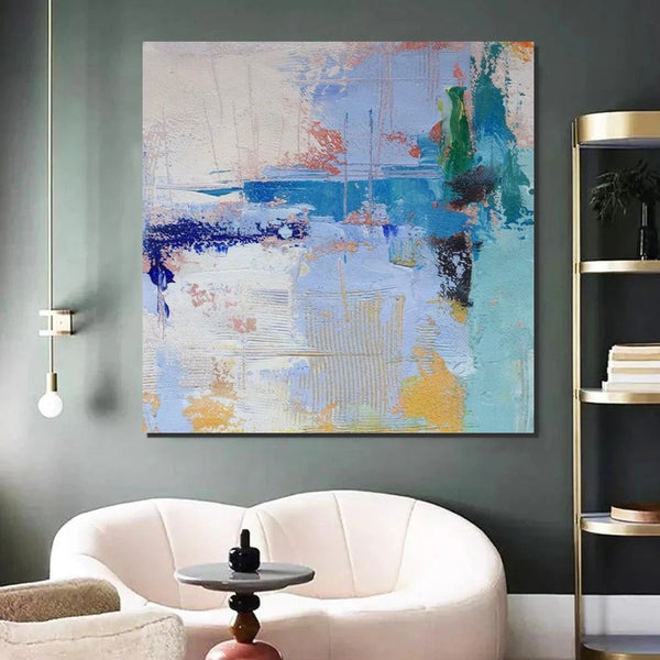 Bedroom Acrylic Painting, Simple Painting Ideas, Contemporary Art Painting, Living Room Wall Painting, Extra Large Canvas Painting, Modern Paintings-Silvia Home Craft