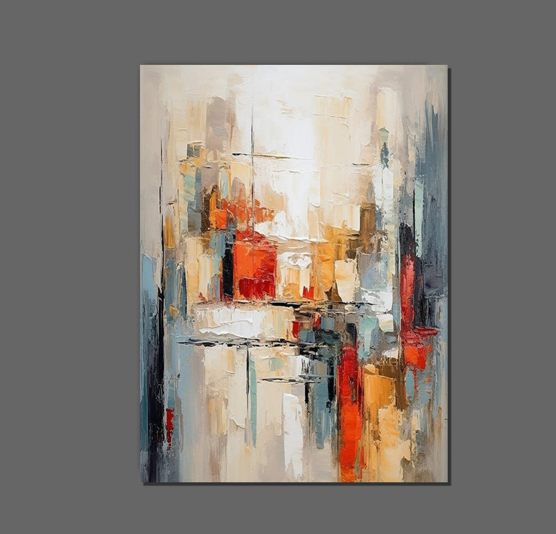 Large Wall Art For Living Room Contemporary Canvas Art, Oversized Beige Gold Texture, Neutral Abstract Painting, Modern Home Decor, Elegant Statement Piece, Handmade