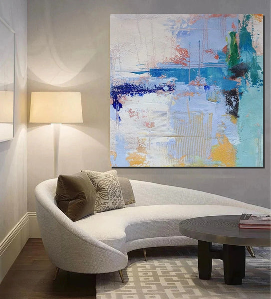 Bedroom Acrylic Painting, Simple Painting Ideas, Contemporary Art Painting, Living Room Wall Painting, Extra Large Canvas Painting, Modern Paintings-Silvia Home Craft