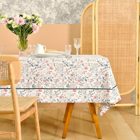 Country Farmhouse Tablecloth, Rustic Table Covers for Kitchen, Large Rectangle Tablecloth for Dining Room Table, Square Tablecloth for Round Table-Silvia Home Craft
