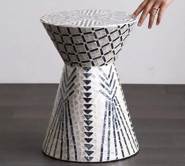 Modern Portable Casual Side Table, Contemporary Round Side Table, Creative Coffee Table, Bedside Small Side Table, Shell Small Sofa Side Table