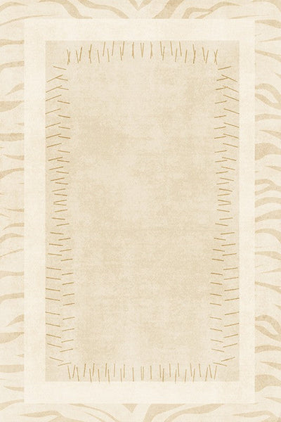 Modern Rugs for Dining Room, Cream Modern Carpets for Living Room, Soft Contemporary Rugs for Bedroom, Mid Century Modern Rugs Next to Bed-Silvia Home Craft
