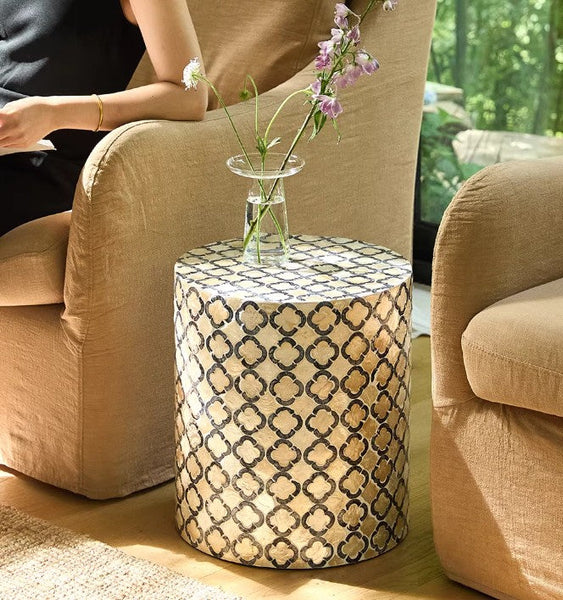 Contemporary Bedside Table, Bedside Small Side Table, Creative Coffee Table, Contemporary Side Table, Modern Side Table, Small End Table, Portable Casual Side Table, Shell Small Sofa Side Table
