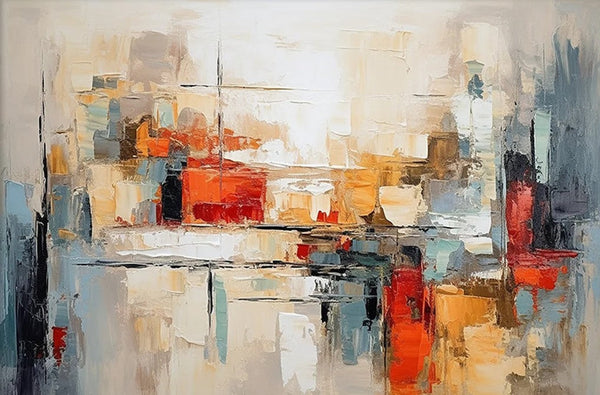 Original Acrylic Paintings, Modern Canvas Art, Modern Paintings for Bedroom, Oversized Wall Art for Living Room, Hand Painted Canvas Artwork-Silvia Home Craft