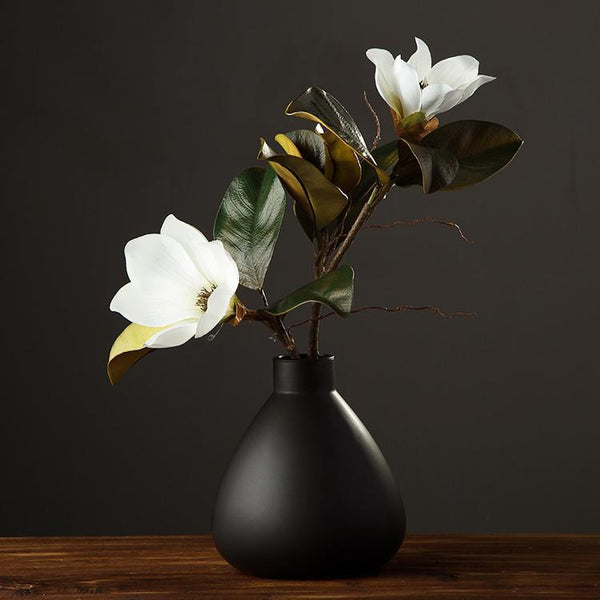 Large White Magnolias Artificial Flowers, Artificial Botany Plants, Magnolia Flower, Silk Flower Arrangement-Silvia Home Craft