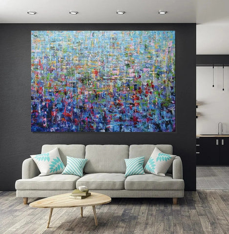 Canvas Painting for Living Room, Large Paintings for Sale, Simple Modern Art, Extra Large Wall Art Painting, Modern Contemporary Abstract Artwork-Silvia Home Craft