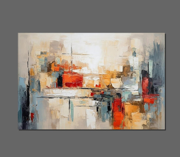Original Acrylic Paintings, Modern Canvas Art, Modern Paintings for Bedroom, Oversized Wall Art for Living Room, Hand Painted Canvas Artwork-Silvia Home Craft